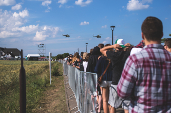 Crowd control fence Crowd control fence