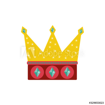 crown fairytale object icon