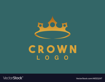 crown logo template icon