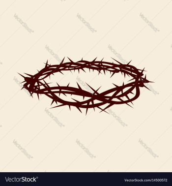 Crown of thorns vector image Crown of thorns vector image