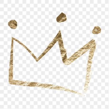 Crown png sticker, gold aesthetic | Free PNG Illustration - rawpixel