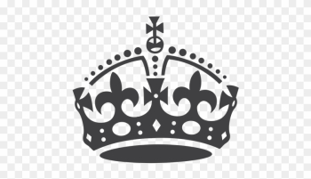 Crown Transparent Britain Crown Silhouette Transparent - Keep Calm And Carry On Crown Vector