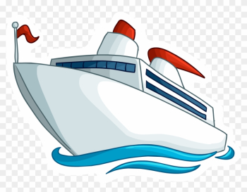 Cruise Ship Pin - Cruise Ship Cartoon Png