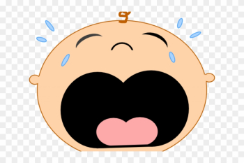 Crying Clipart Baby Cry - Cartoon Crying Baby Face