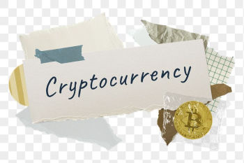 Cryptocurrency png word sticker typography, | Free PNG - rawpixel