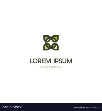 Culture leaf farm creative business logo vector image