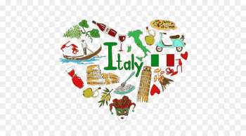 Culture of Italy Illustration - decoration design Culture of Italy Illustration - decoration design
