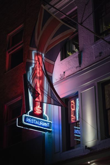 Cuo Vadis neon signage Cuo Vadis neon signage