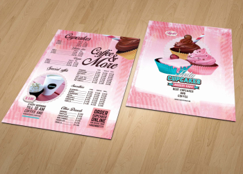 Cup Cake Menu - Graphic Folks
