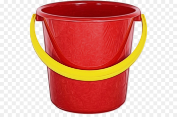 Cup, Plastic Cup, Bucket, Red, Mug PNG