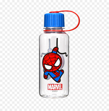 Cup Plastic Water bottle Glass Cartoon - Spiderman transparent glass 