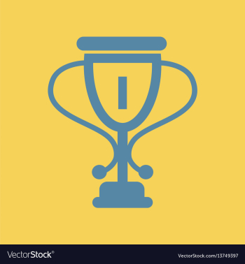 Cup winner cup award vector image Cup winner cup award vector image
