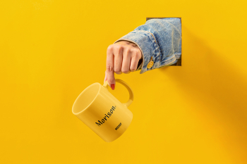 Cup with Hand Mockup morison. mockup Cup with Hand Mockup morison. mockup