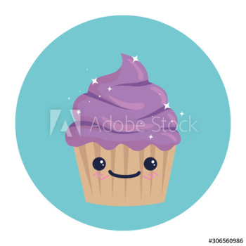 Cupcake cartoon design Cupcake cartoon design