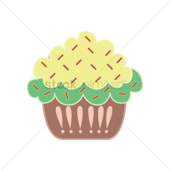 Cupcake isolated over white background Cupcake isolated over white background