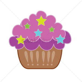 Cupcake isolated over white background Cupcake isolated over white background