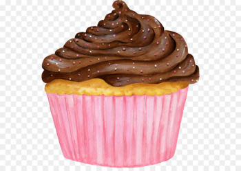 Cupcake Muffin Ganache Chocolate - Pink cupcakes 