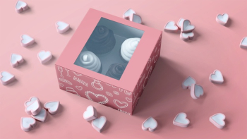 Cupcake packaging and branding mockup Free Psd