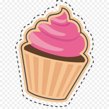 Cupcake Sticker Birthday cake - Cake sticker Cupcake Sticker Birthday cake - Cake sticker