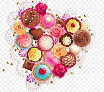 Cupcake Sweetness Frosting & Icing Candy Heart - candy Cupcake Sweetness Frosting & Icing Candy Heart - candy