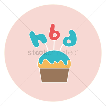 Cupcake with alphabets Cupcake with alphabets