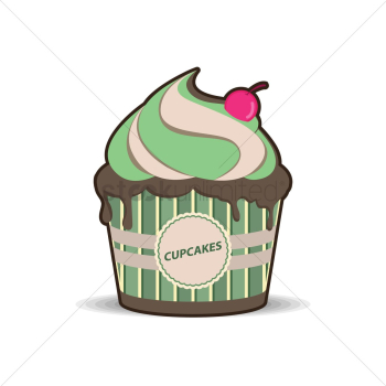 Cupcake with cherry Cupcake with cherry