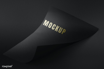 Curled black chart paper mockup | Free psd mockup - 2375247 Curled black chart paper mockup | Free psd mockup - 2375247