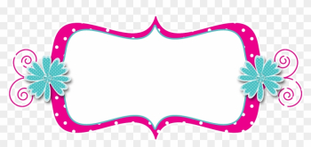 Curly Frame Polka Dot Pink Blue - K-pop Curly Frame Polka Dot Pink Blue - K-pop