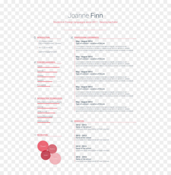 Curriculum vitae Résumé Template - White resume template 