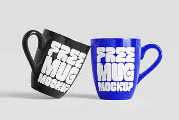 Curvy mug mockup - Graphic Eagle