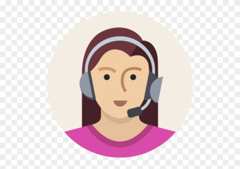 Customer Care Agent - Support Girl Icon