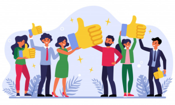 Customer giving quality feedback Free Vector Customer giving quality feedback Free Vector