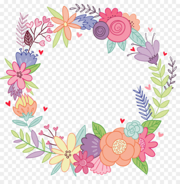 Cut flowers Floristry Wreath Paper - watercolor wreath Cut flowers Floristry Wreath Paper - watercolor wreath