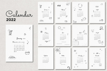 Cute 2022 monthly calendar template | Free PSD - rawpixel Cute 2022 monthly calendar template | Free PSD - rawpixel