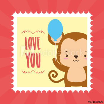cute animal mail stamp cute animal mail stamp