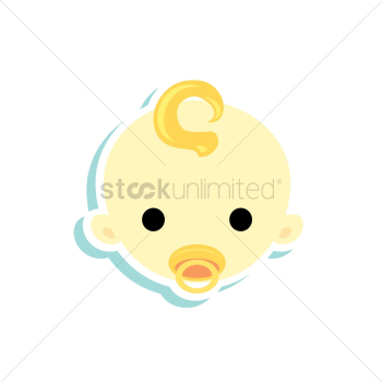 Cute baby with pacifier Cute baby with pacifier