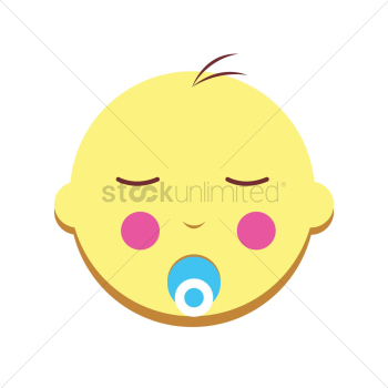 Cute baby with pacifier Cute baby with pacifier