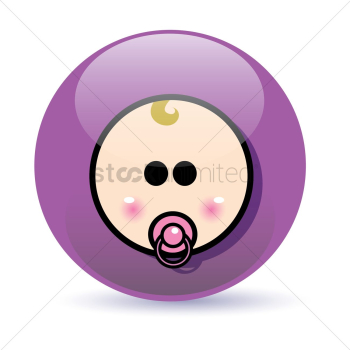 Cute baby with pacifier Cute baby with pacifier