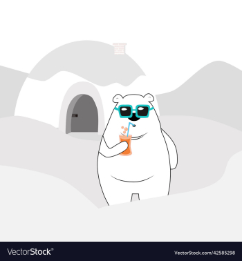 cute bear drinking with cartoon cute bear drinking with cartoon
