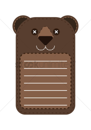 Cute bear note Cute bear note