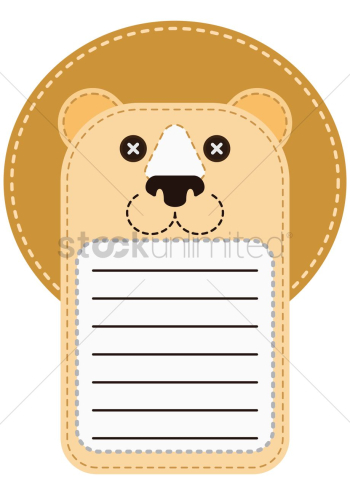 Cute bear note Cute bear note