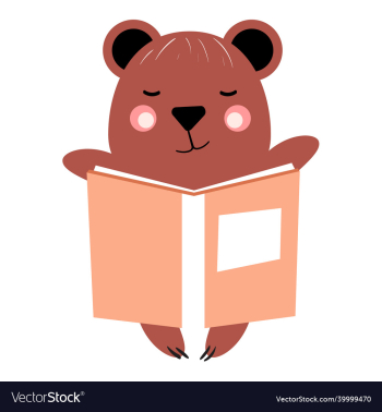 cute bear reading a book animal forest reading cute bear reading a book animal forest reading