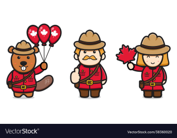 cute beaver oldman and girl character celebrated cute beaver oldman and girl character celebrated