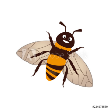 cute bee flying character cute bee flying character