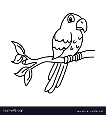 cute bird cartoon coloring page for kids