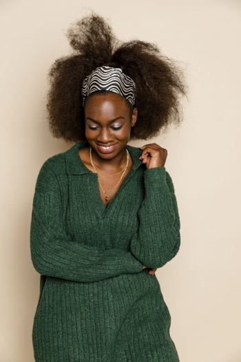 Cute black woman with natural | Free Photo - rawpixel