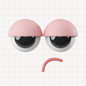 Cute bored face, 3D rendering | Free Photo - rawpixel Cute bored face, 3D rendering | Free Photo - rawpixel
