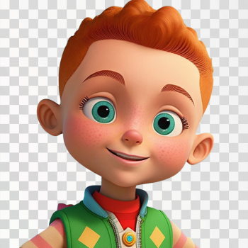 Cute boy cartoon profile picture PNG transparent