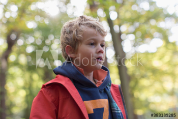 Cute boy in park Cute boy in park