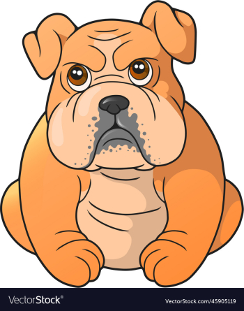 cute cartoon bulldog cute cartoon bulldog